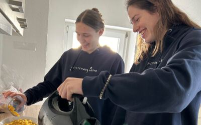 Besuch in der Handball-WG